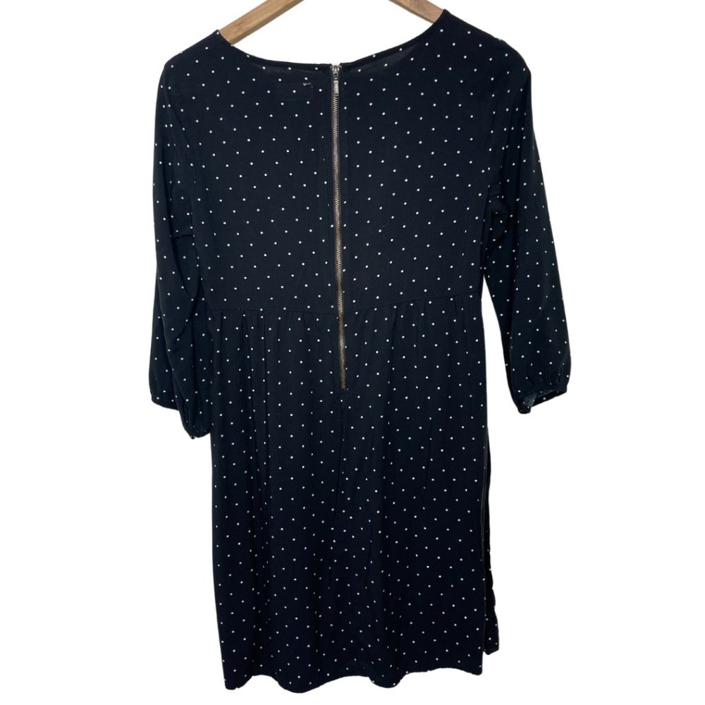 👗 OLD NAVY | Black and White Polka Dot Dress with Back Zipper | Size S - Picture 4 of 7